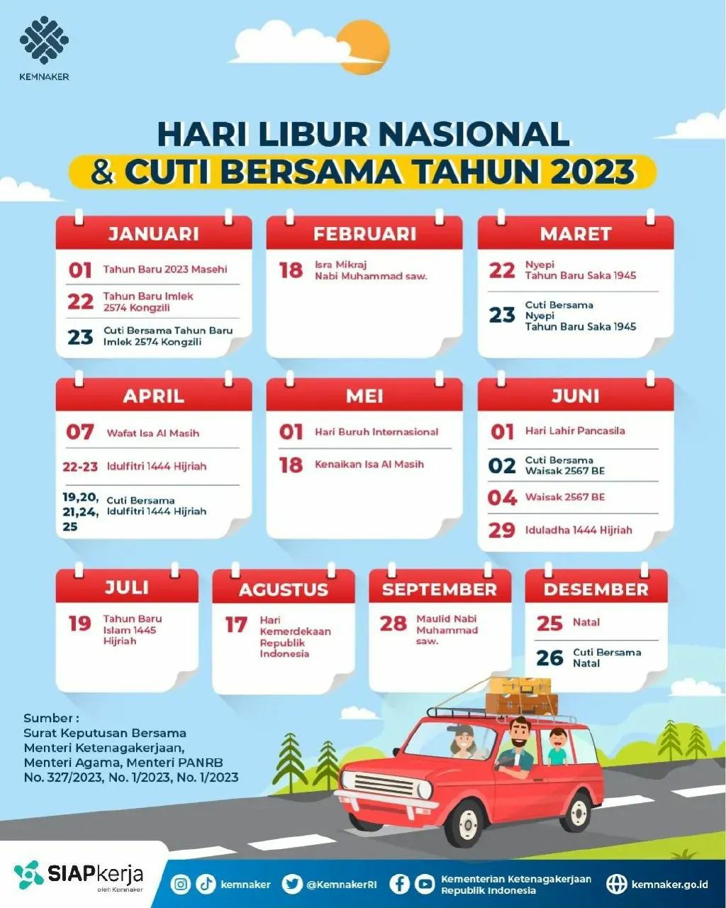 Daftar Hari Libur Nasional Cuti Bersama Update Solo Info