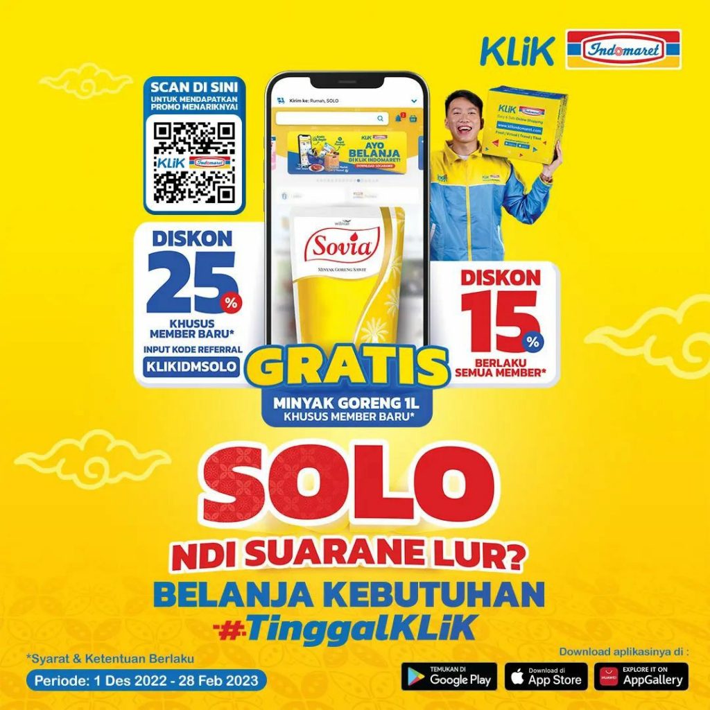 Cobain Klik Indomaret Belanja Kebutuhan Cepat di Solo