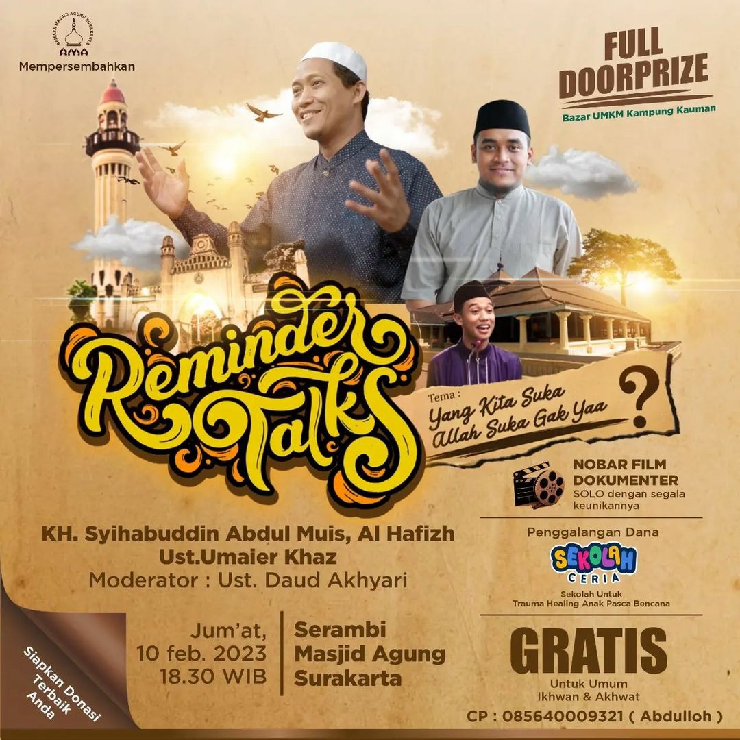 Reminder Talks Yang Kita Suka Allah Suka Gak Ya