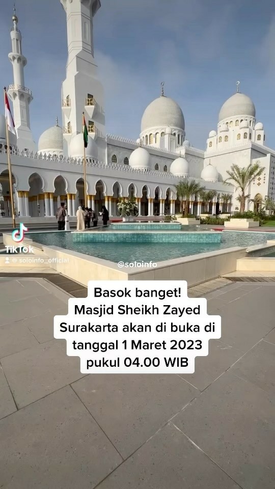 Masjid Sheikh Zayed Surakarta Dibuka 1 Maret 2023