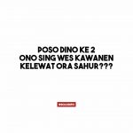 Puasa Hari Kedua Kamu Kesiangan Sahur