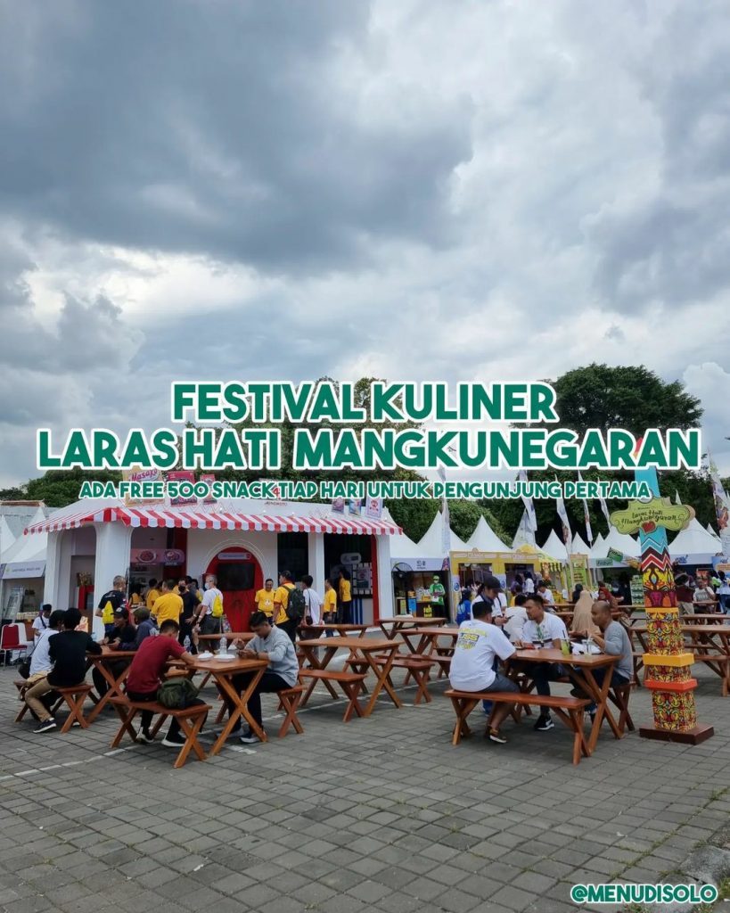 Suasana Festival Kuliner Laras Hati Mangkunegaran