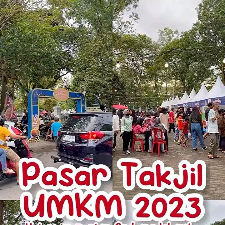 Suasana Pasar Takjil 2023 Parkir Gedung Wanita Solo