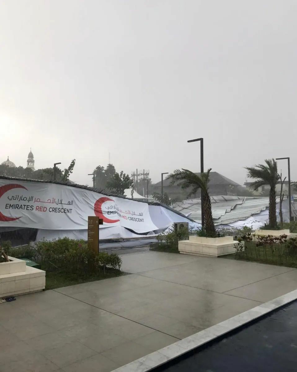 Tenda Buka Bersama di Masjid Syeikh Zayed Solo Ambruk