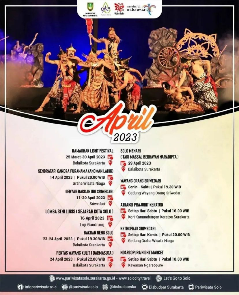 Kalender Event Kota Solo Bulan April 2023