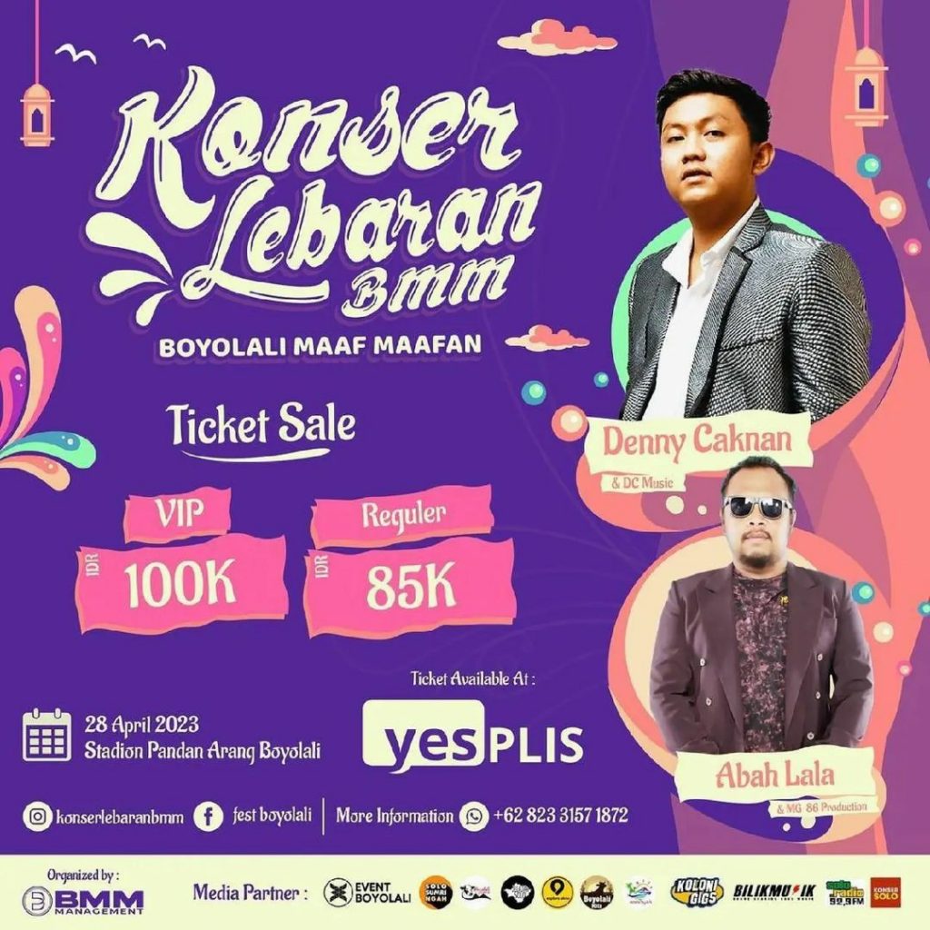Nonton Konser Lebaran Denny Caknan di Boyolali