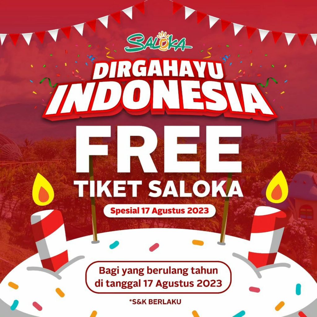 17 Agustus Tiket Gratis Saloka Park Semarang