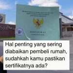 Membeli Rumah Pastikan Sertifikat Rumah Ada di Solo