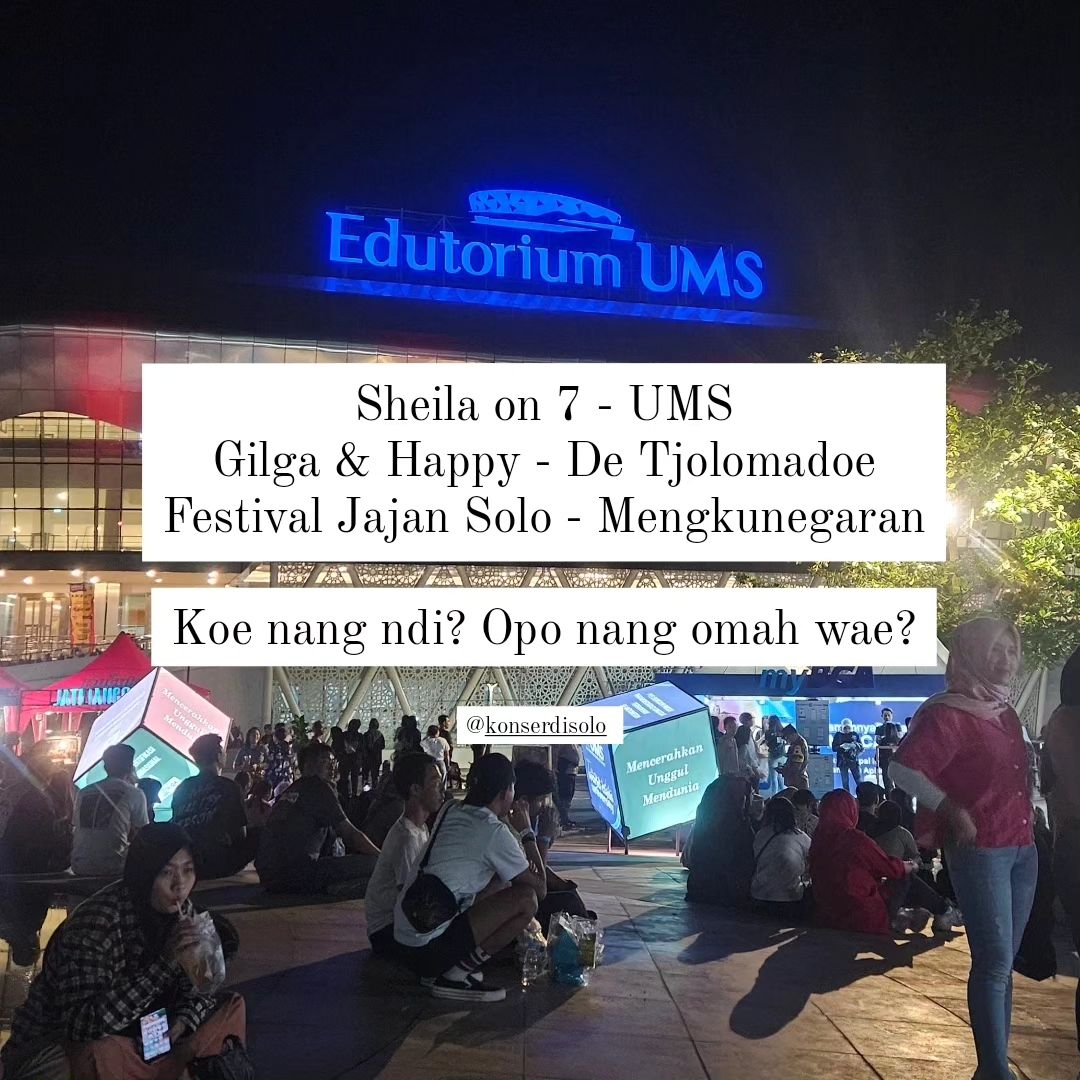 Rekomendasi Daftar Acara 20 Oktober 2023 di Solo