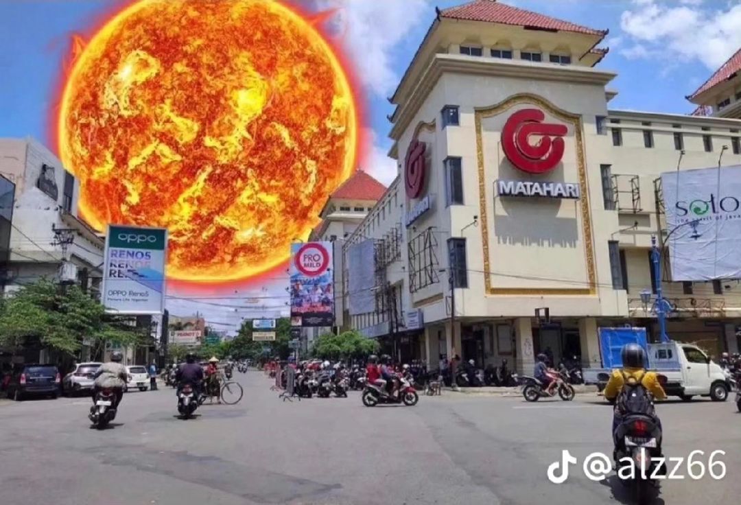 Terpantau Hawa Panas di Kota Solo 4 Oktober 2023