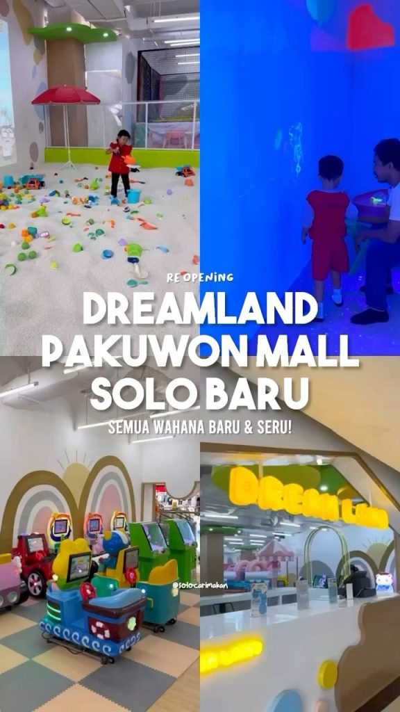 Dreamland Pakuwon Mall Solo Spot Playground di Solo