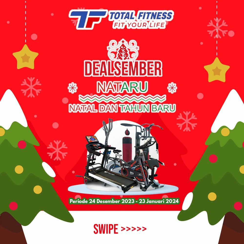 Tahun Baru Belanja Alat Olahraga di Total Fitness Solo