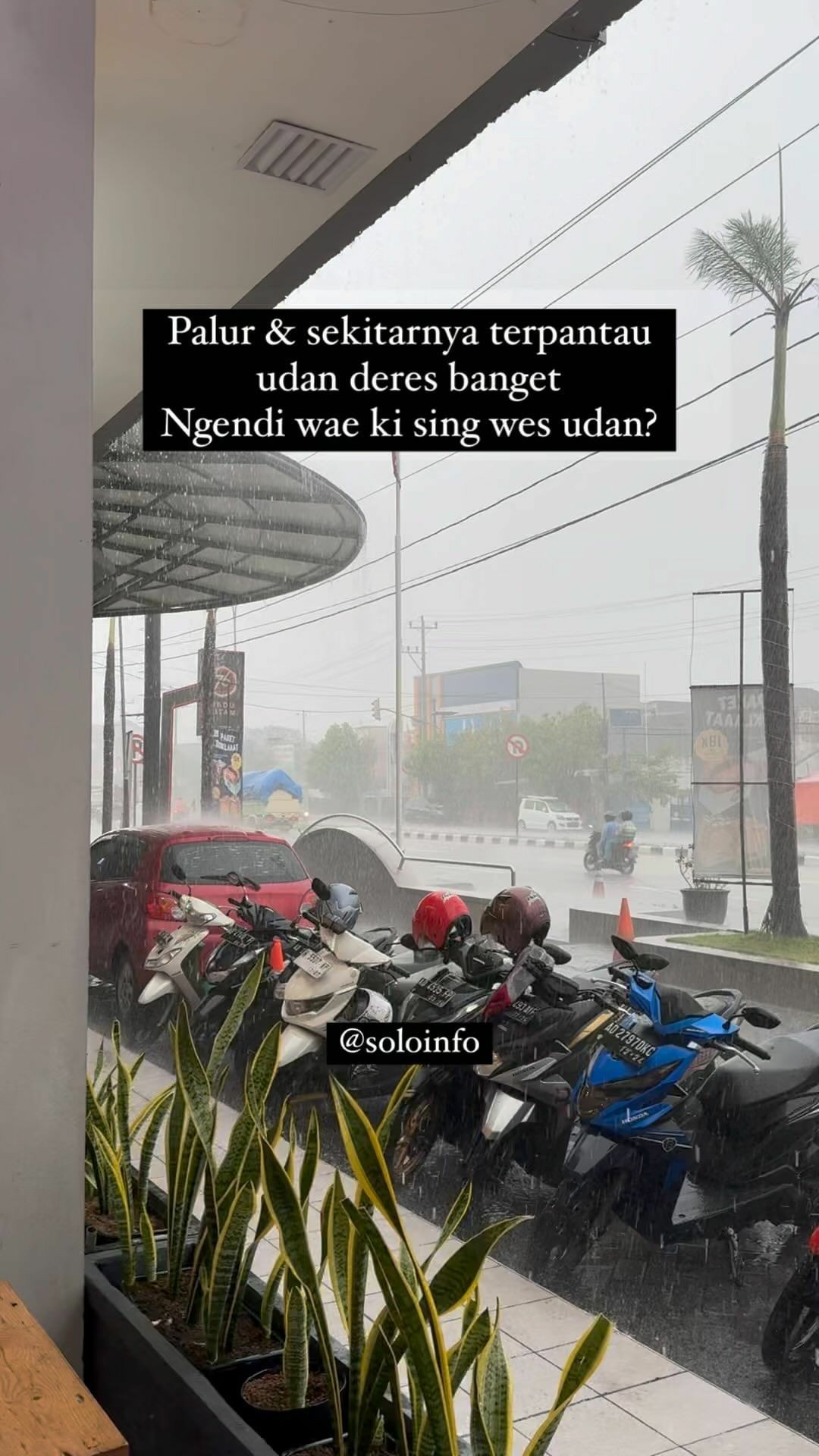 Terpantau Hujan Deras di Palur 2 Desember 2023