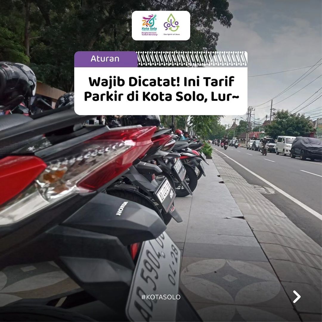 Kamu Wajib Catat Daftar Tarif Parkir Di Kota Solo Update Solo Info 3215