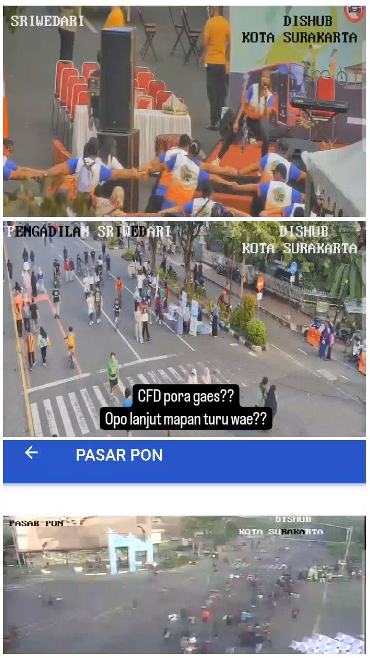 Terpantau CCTV Suasana CFD Solo 9 Juni 2024