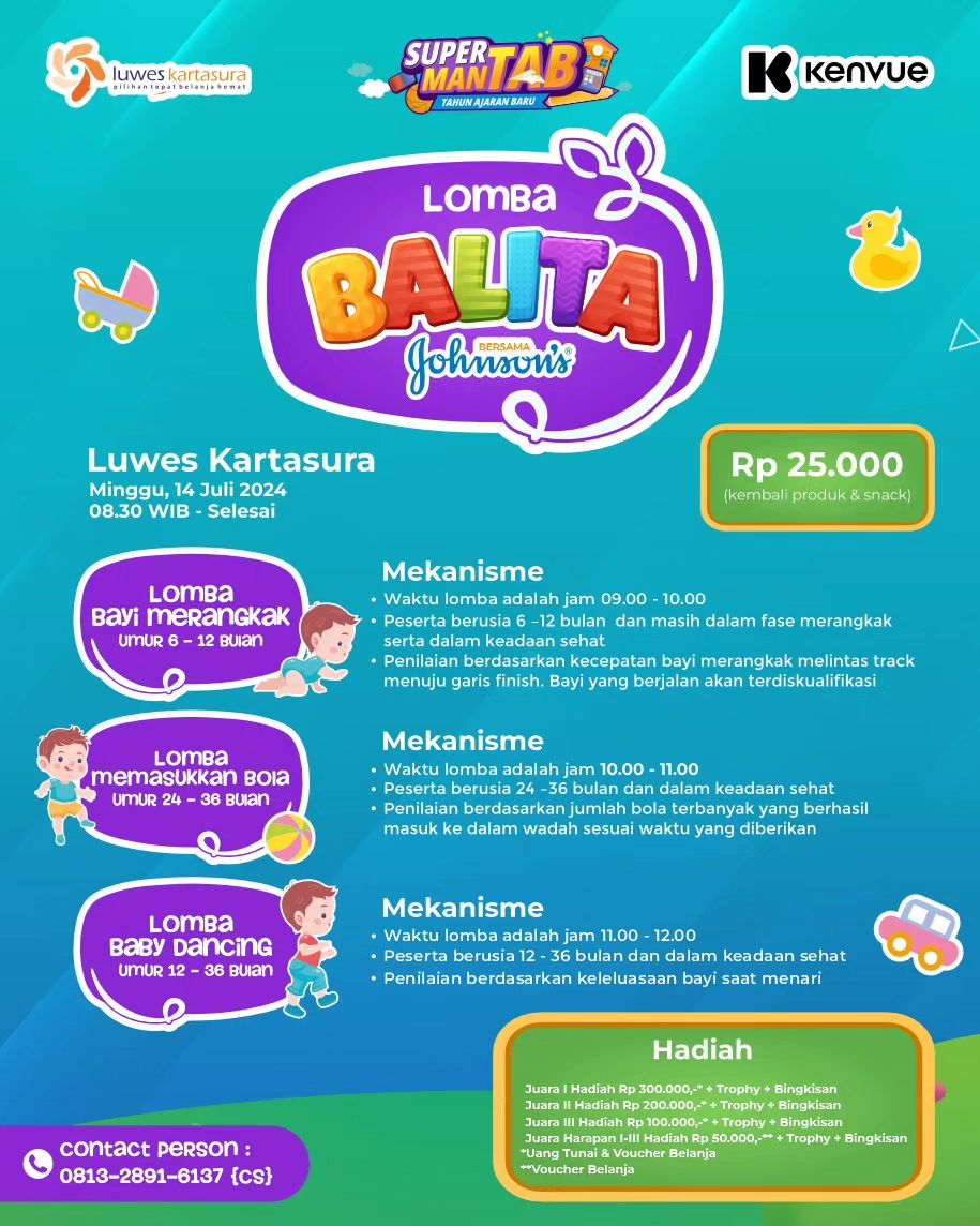Lomba Balita Spesial di Luwes Kartasura 14 Juli 2024