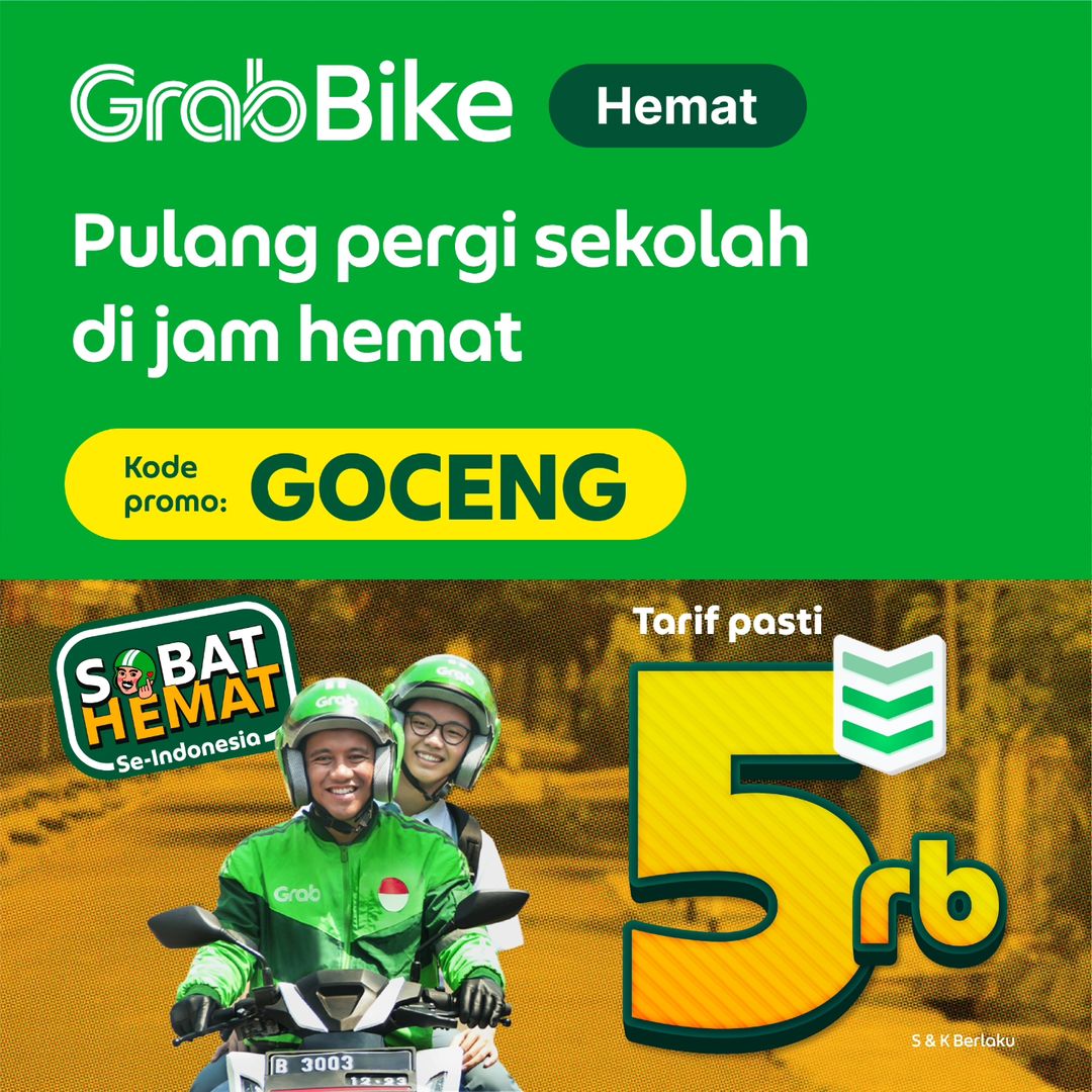 Promo Juli 2024 Pulang Pergi Sekolah Hemat Naik Grab di Solo