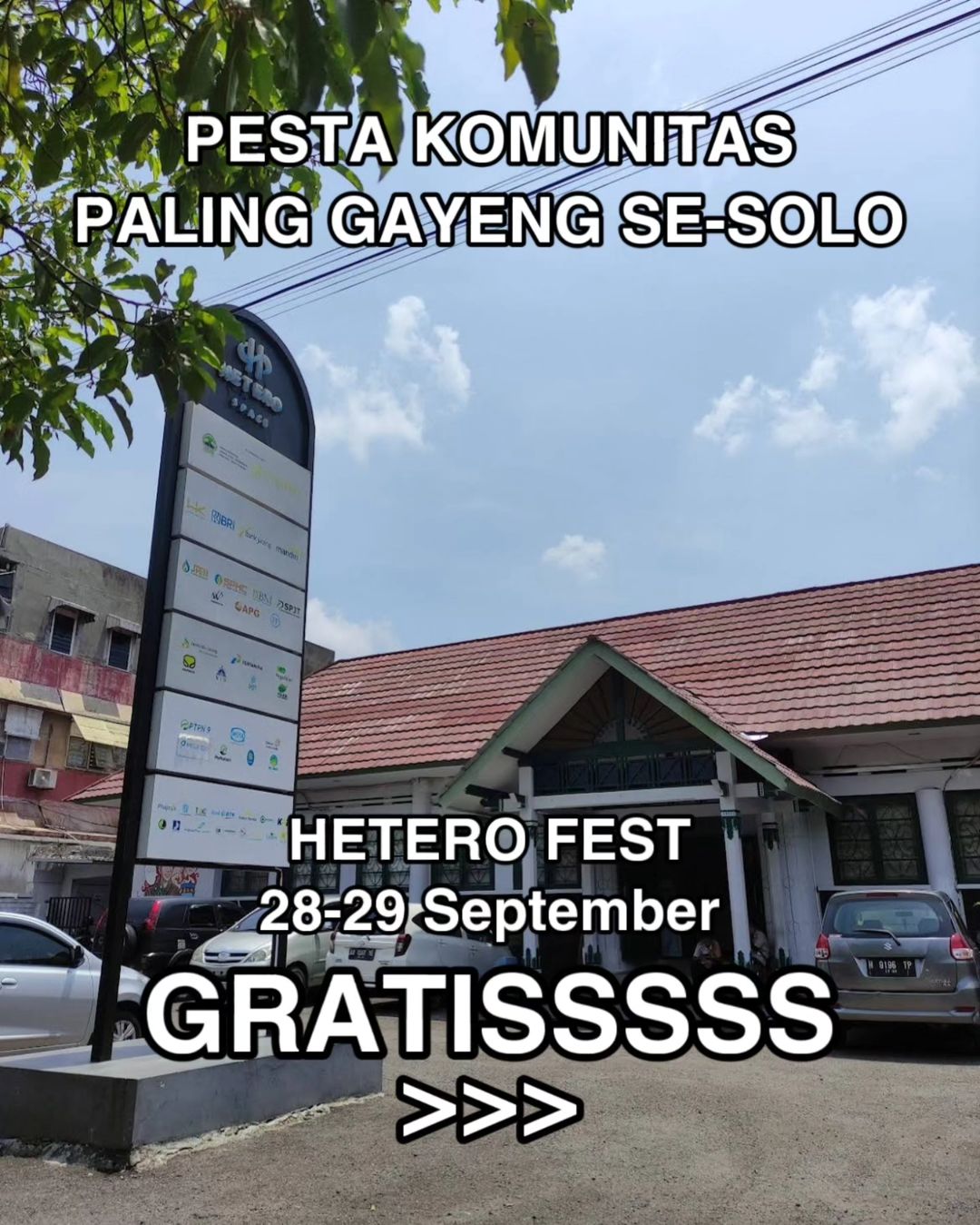 Hetero Fest Pesta Komunitas di Solo Sampai 29 September 2024