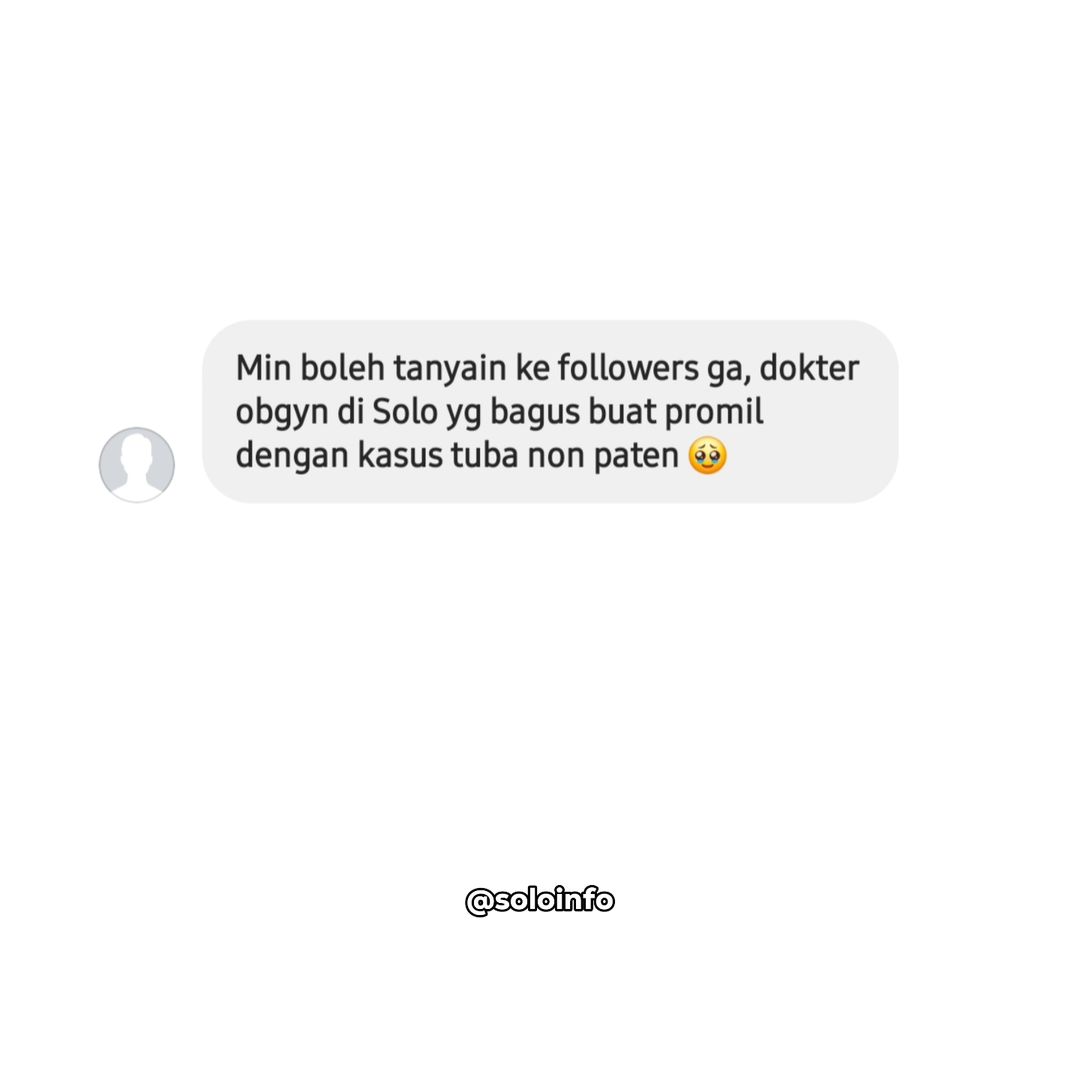 Netizen Tanya Dokter Obgyn Buat Promil di Solo
