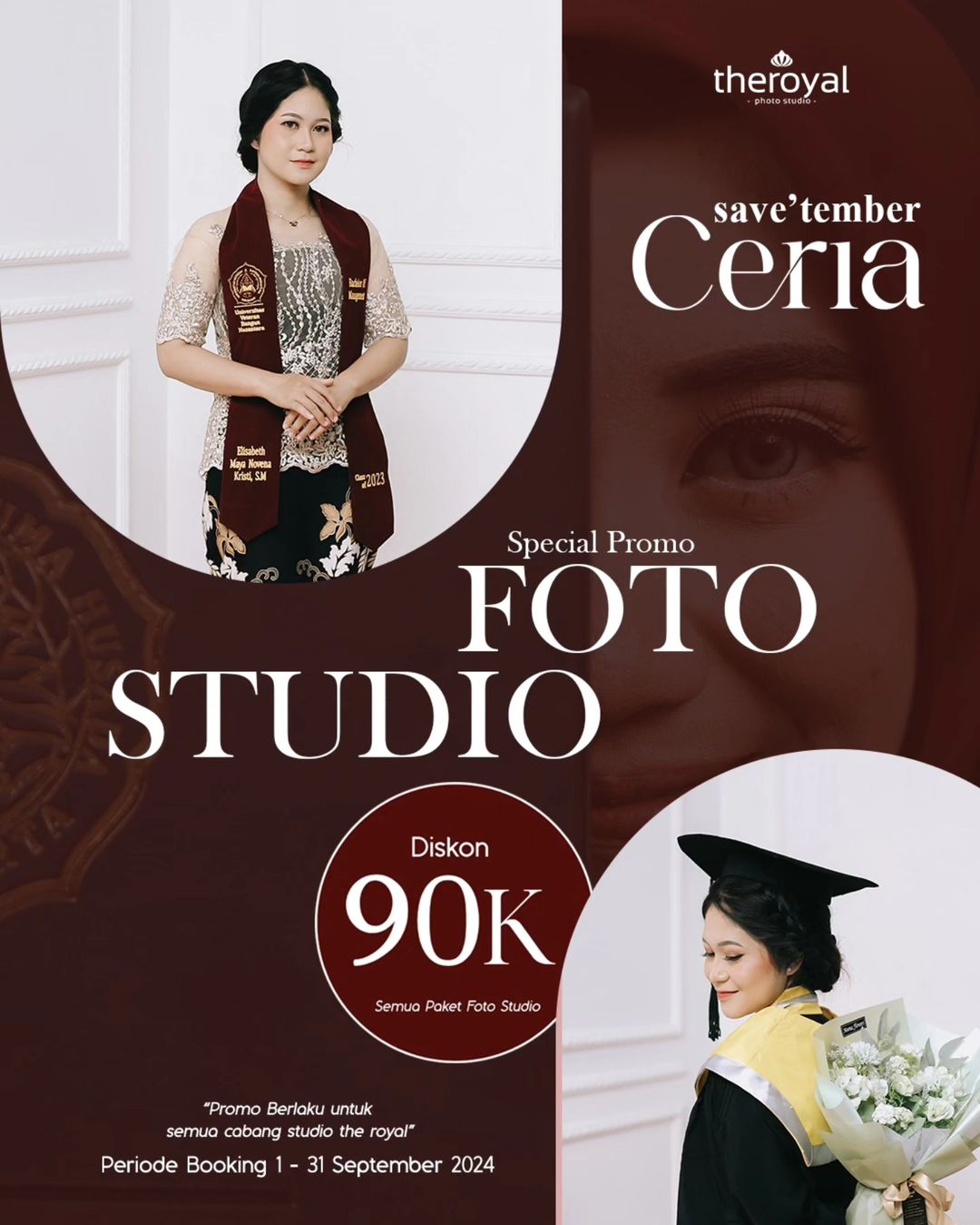 Promo Wisuda Foto Studio di The Royal Photo Studio di Solo