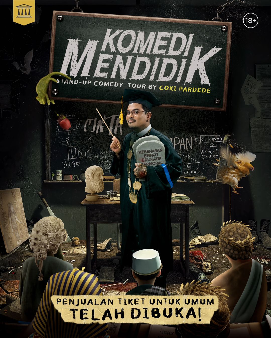 Ramaikan Acara Komedi Mendidik Coki Pardede di Solo