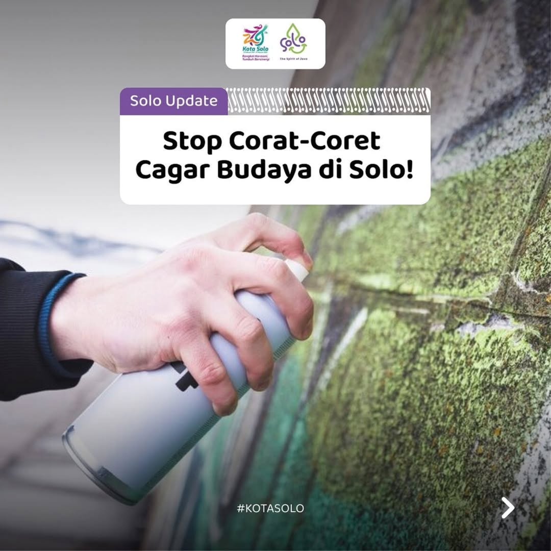 Stop Corat Coret Cagar Budaya di Solo