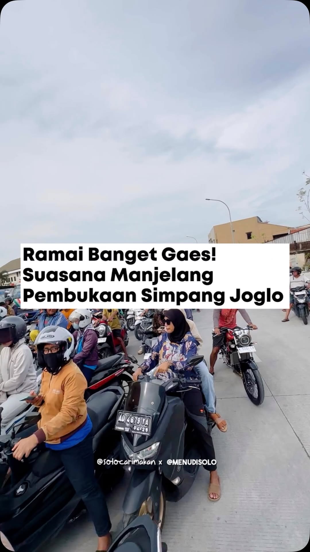 Ramai Banget Suasana Jelang Pembukaan Simpang Joglo Solo