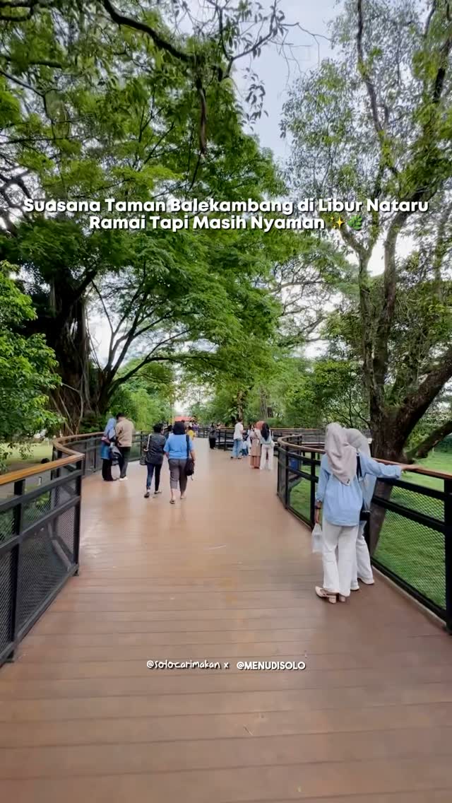 Suasana Ramai Taman Balekambang Solo Saat Liburan