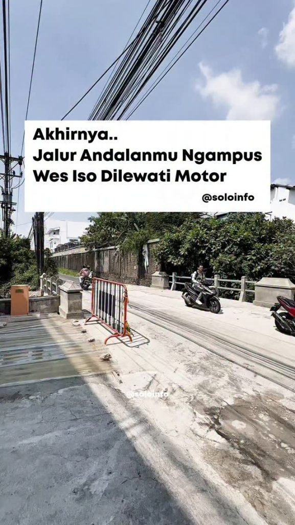Jalur Andalan Kamu Ke Kampus UMS Solo Bisa Dilewati Motor