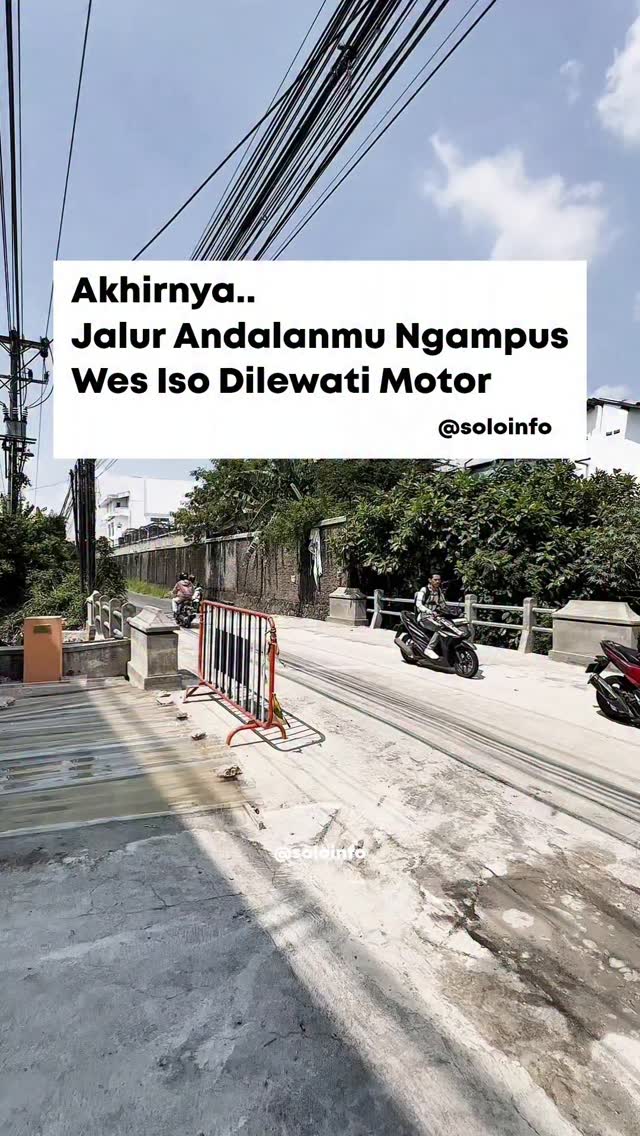 Jalur Andalan Kamu Ke Kampus UMS Solo Bisa Dilewati Motor