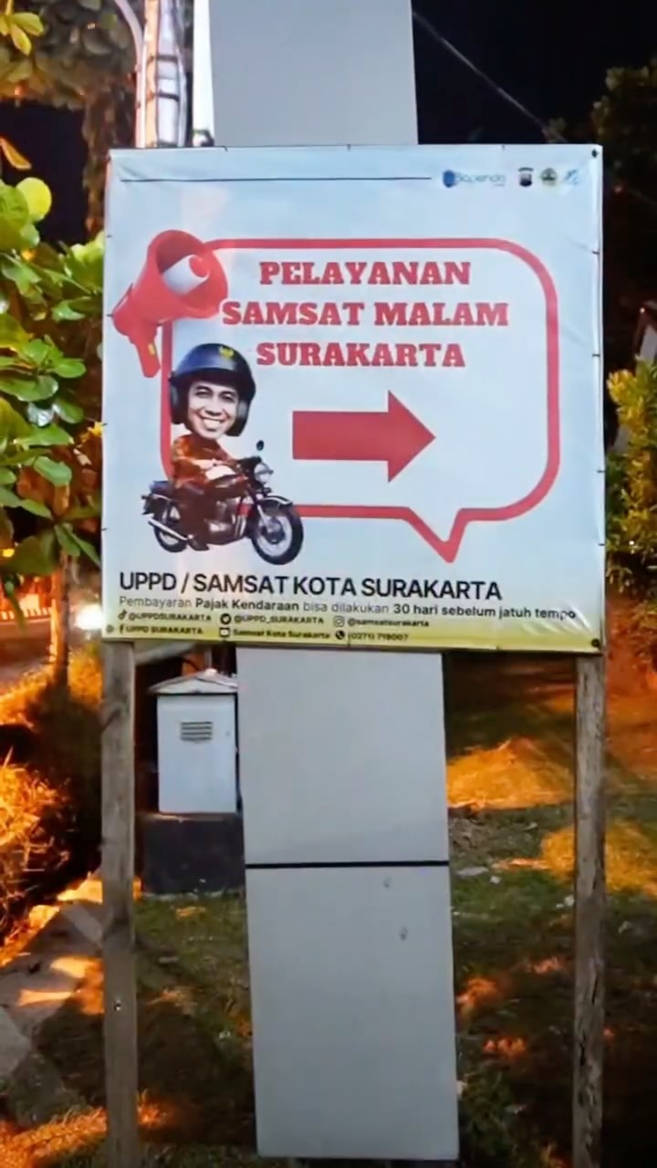 Cara Bayar Pajak Malam Hari di Kota Solo