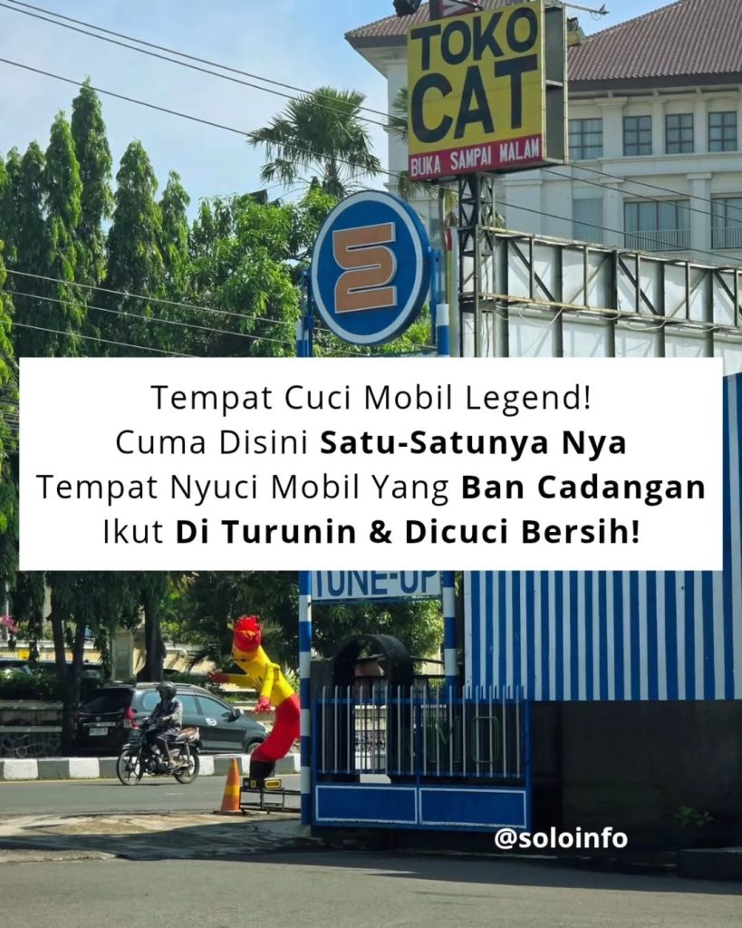Tempat Cuci Mobil di Solo Ban Cadangan Cuci Bersih