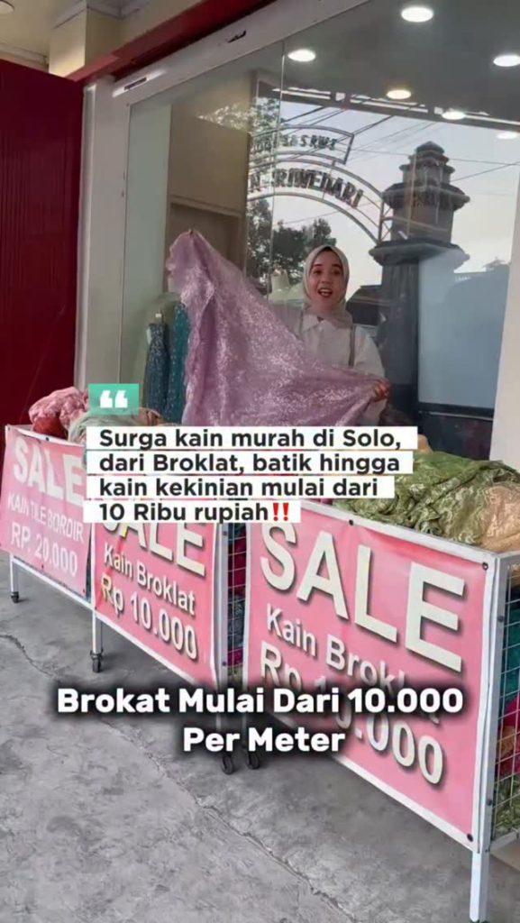Toko Kain Murah Kualitas Oke Tempat Belanja Di Solo