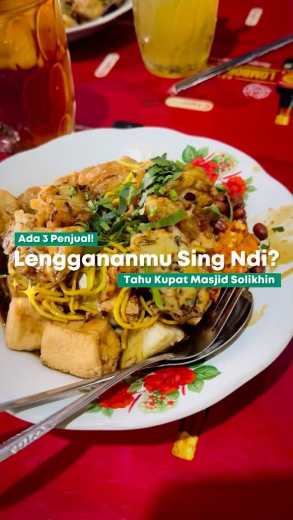 Ada 3 Warung Tahu Kupat Di Jalan Gajah Mada Punggawan Solo