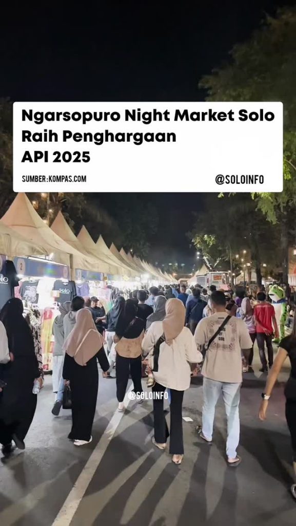 Ngarsopuro Night Market Raih Penghargaan Tahun 2025