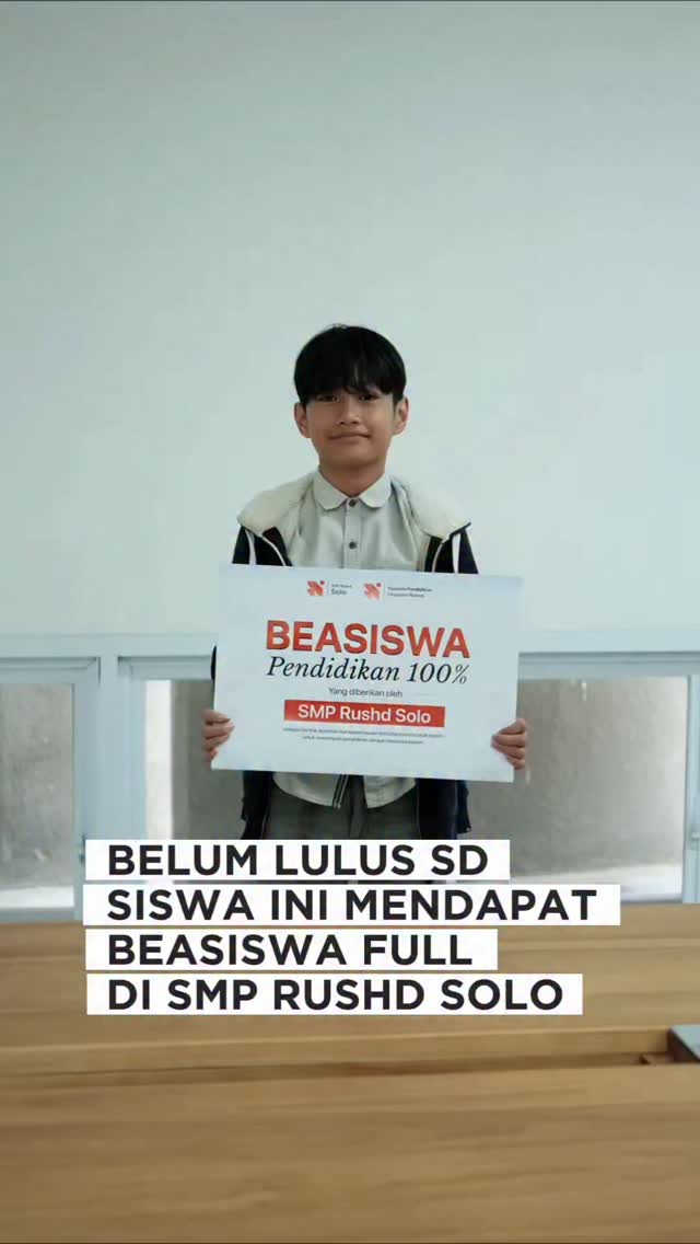 Belum Lulus SD Siswa Ini Dapat Beasiswa Full di Solo