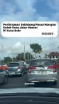 Pasar Nongko Salah Satu Jalur Kemacetan di Kota Solo