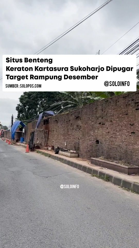 Proyek Situs Benteng Keraton Kartasura Dipugar