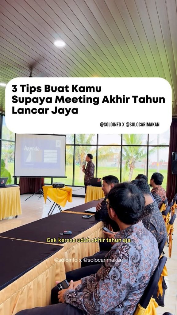 Rekomendasi Tips Tempat Meeting Akhir Tahun 2025 Agar Lancar