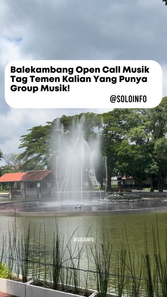Taman Balekambang Open Call Musik Khusus Desember 2025
