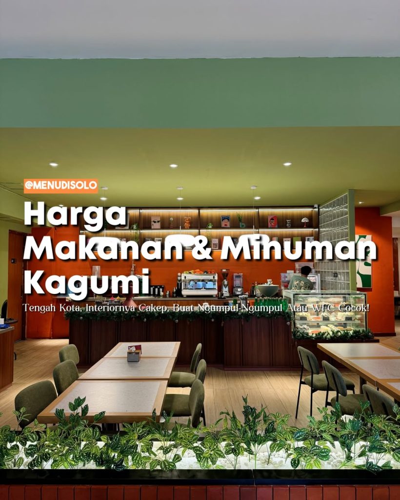 Daftar Harga Menu Kagumi Coffee Kota Solo