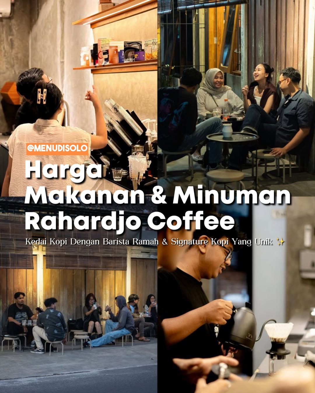 Daftar Harga Menu Rahardjo Coffee Kota Solo