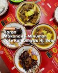 Daftar Harga Menu Sate Kambing Bu Hj Bejo Lojiwetan Kota Solo