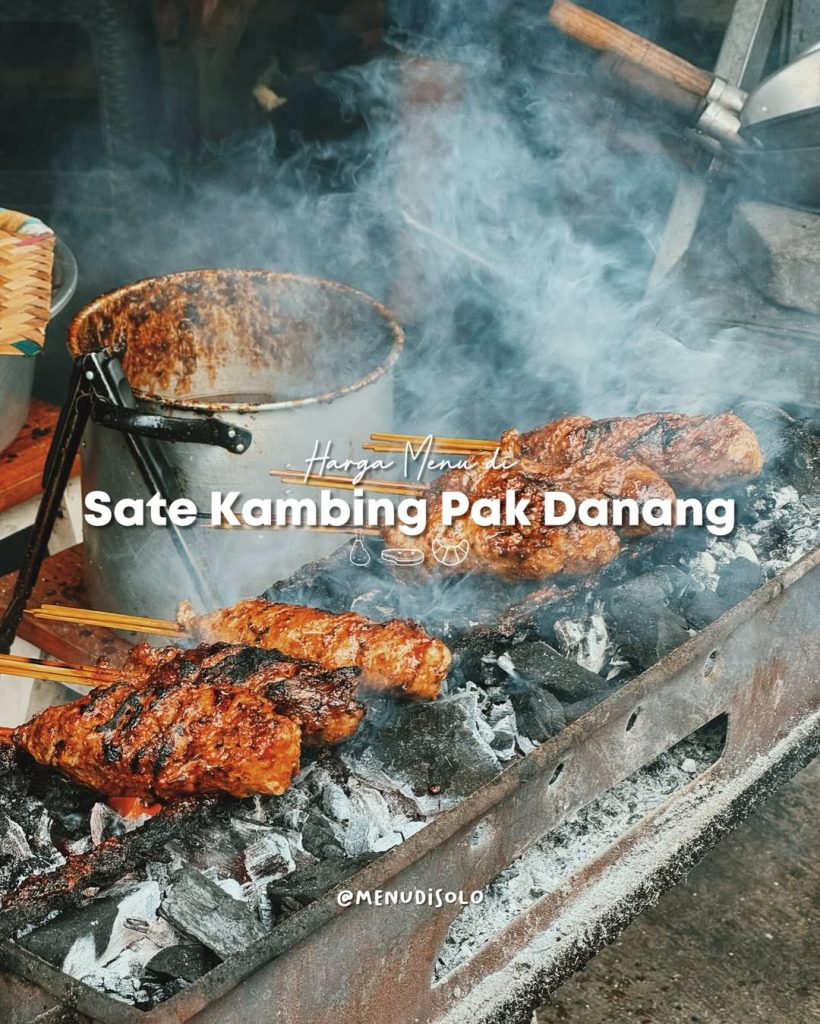 Daftar Harga Menu Sate Kambing Pak Danang Kota Solo