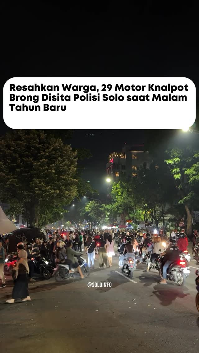 Bikin Resah Warga Motor Knalpot Brong Disita Polisi Solo