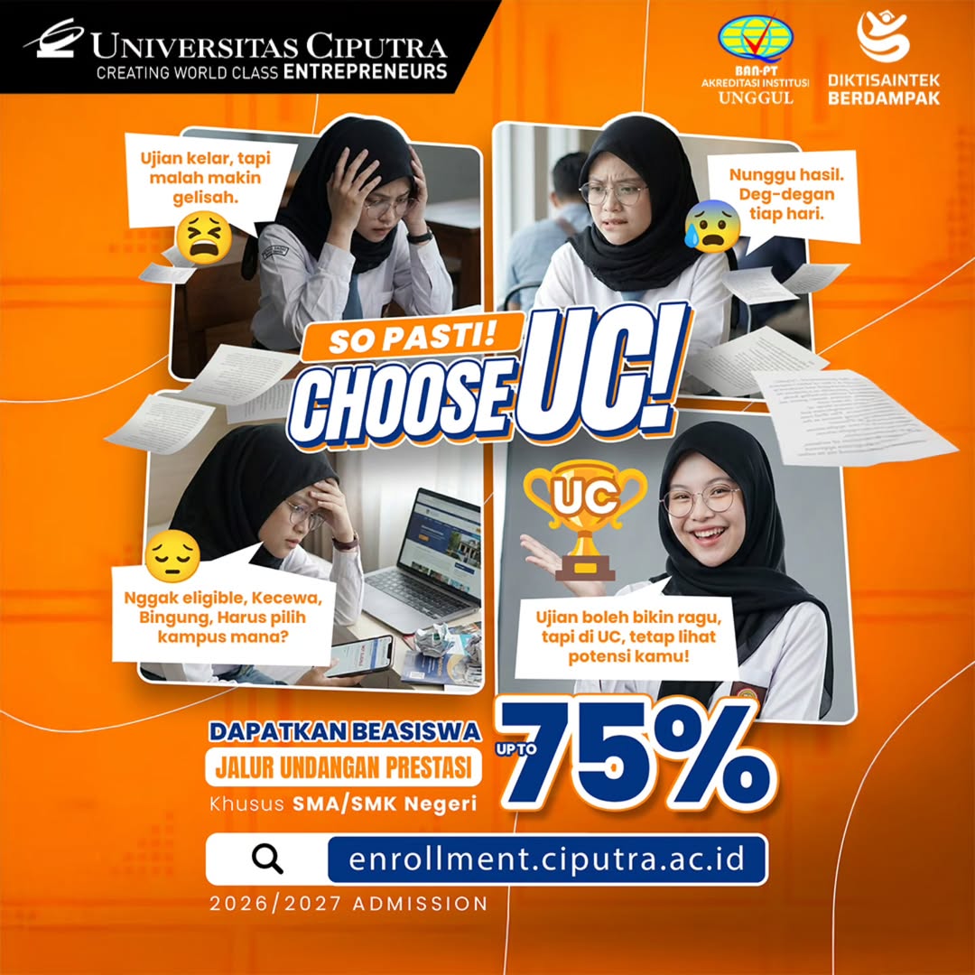 Daftar Beasiswa Kuliah Universitas Ciputra di Solo