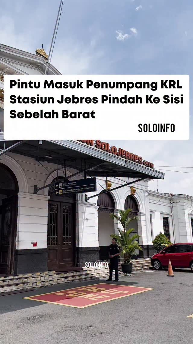 Pintu Masuk Penumpang KRL Stasiun Jebres Pindah Ke Barat