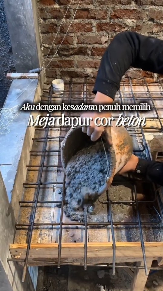 Rekomendasi Semen Meja Dapur Cor Beton di Solo