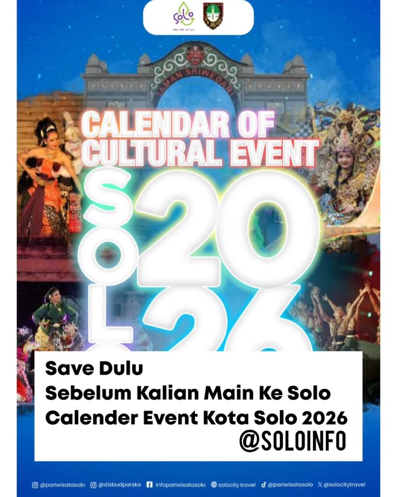 Simpan Kalender Event Kota Solo Tahun 2026
