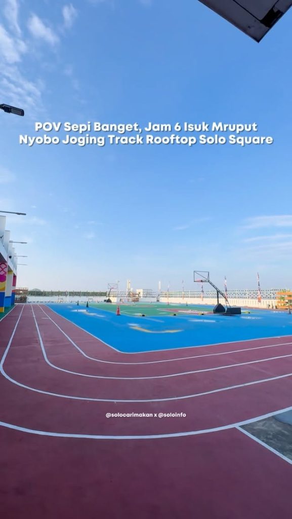 Suasana Pagi Tempat Olahraga Baru di Mall Kota Solo